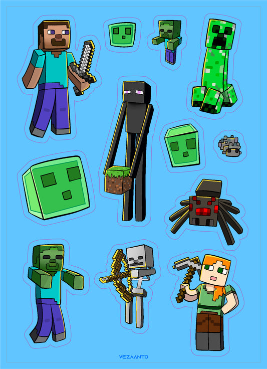 Minecraft: Icons | Sticker Sheet