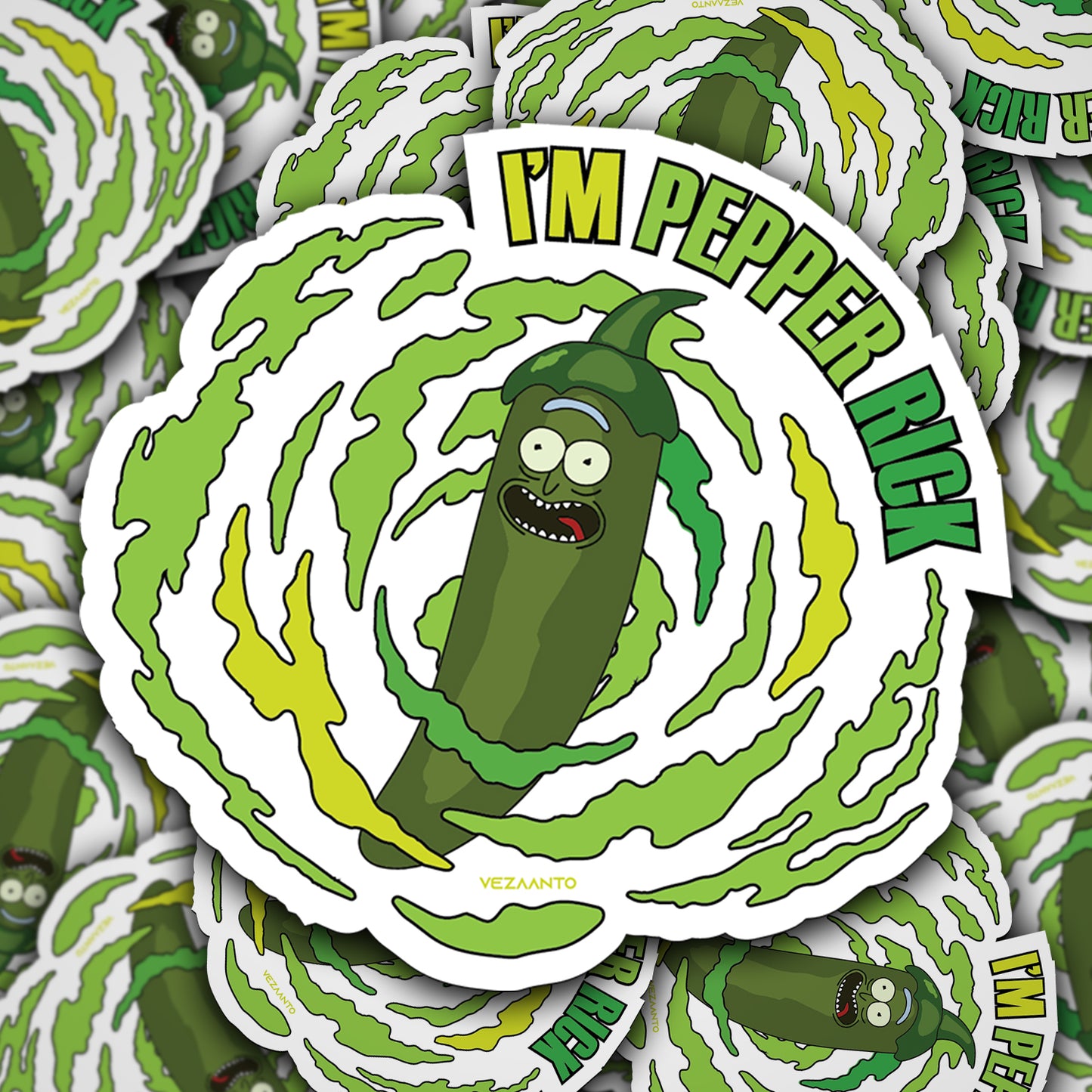 Pepper Rick: Green | Sticker