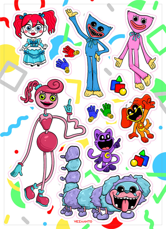 Poppy Playtime: Icons | Sticker Sheet